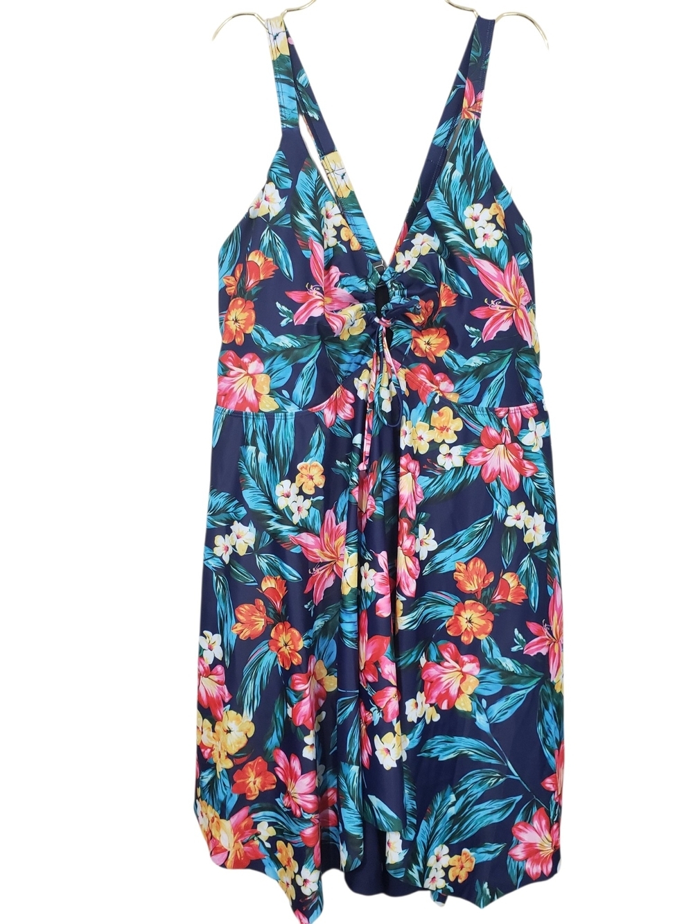 Hanna Nikole Women's Plus Size Floral Swimdress Size 28W